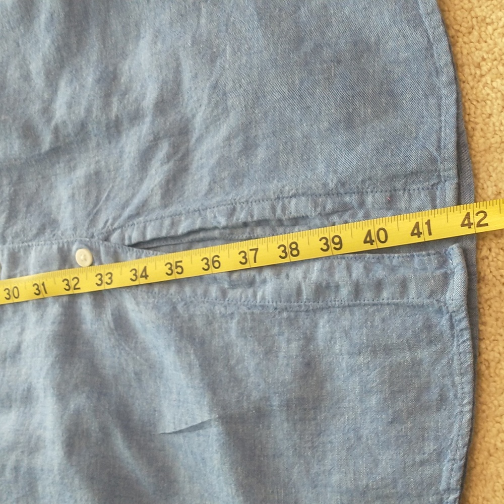 H&M Linen-Blend Shirt Dress Size XS - Picture 8 of 9